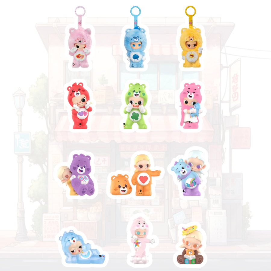 ZSIGA x CARE BEARS ชุดสติ๊กเกอร์คลิปหนังสือสําหรับตกแต่งสมุดโน้ตสุดน่ารัก