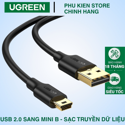 Ugreen Usb 2.0 ถึง Mini B สาย usb2.0 ถึง mini b ใช้สําหรับชาร์จและถ่ายโอนข้อมูลสําหรับแล็ปท็อป...