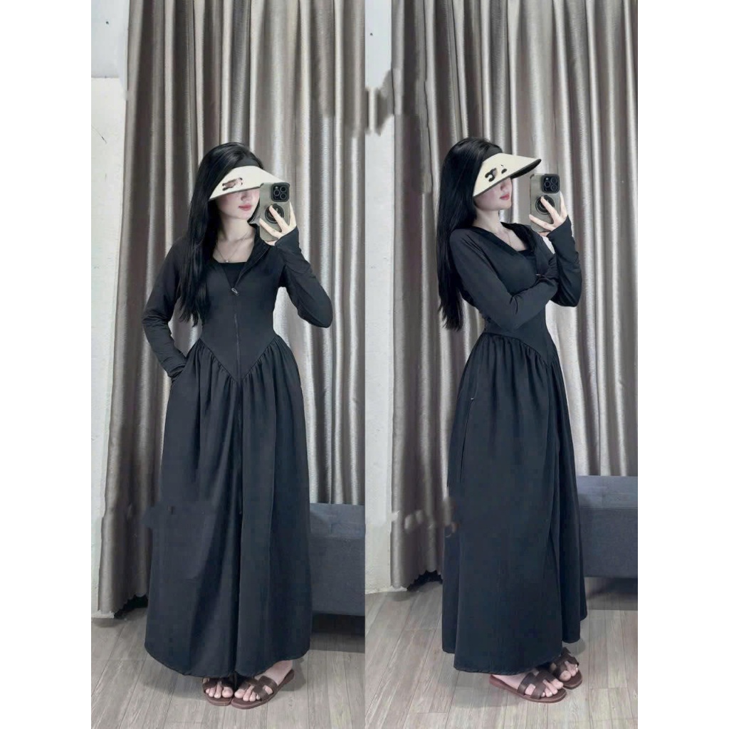 เสื้อกันแดดเต็มตัวยางยืด 2 ชั้น คุณภาพสูง เสื้อคลุมกันแดดได้ดีสุดๆ - HN Store Alley