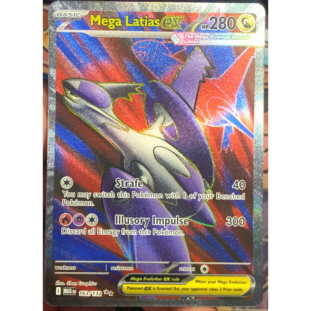 [KW2 Pokemon] [EN] การ์ด Mega Latias ex - 163/132 - ME01 - Ultra Rare