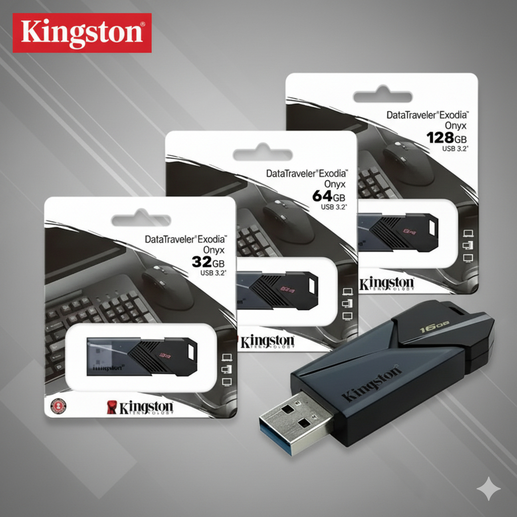 USB 3.2 Kingston Data Traveler Exodia Onyx 16GB/ 32GB/ 64GB/ 128GB - ของแท้ 5 ปี