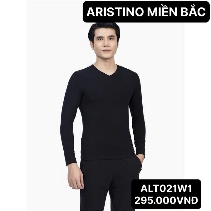 เสื้อยืดเก็บอุณหภูมิคอเต่าแขนยาวผู้ชาย ARISTINO สีชาย - ALT021W1