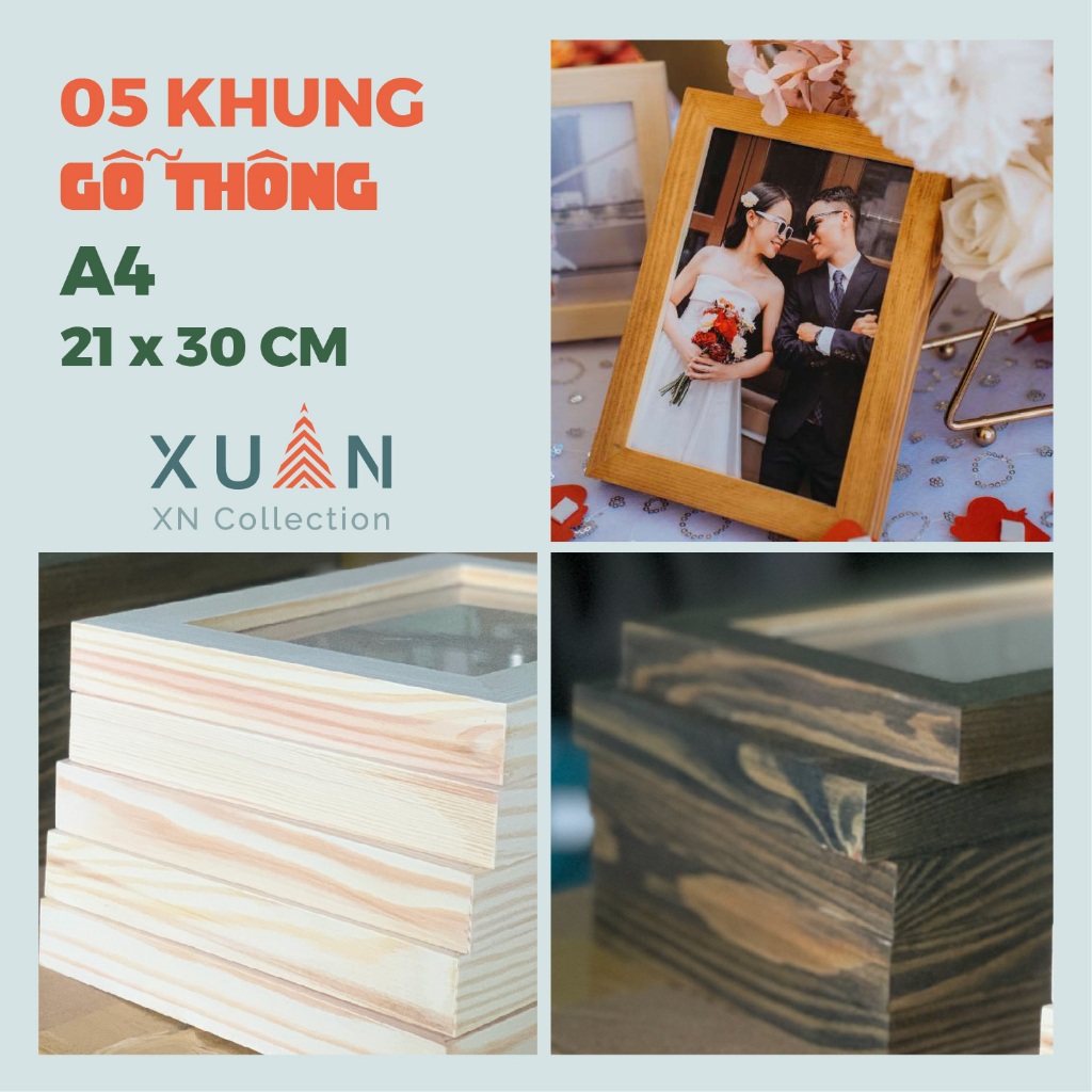05 A4 ไม้สน FRAME (21x30 ซม.) MICA 0.7มม. XN Collection