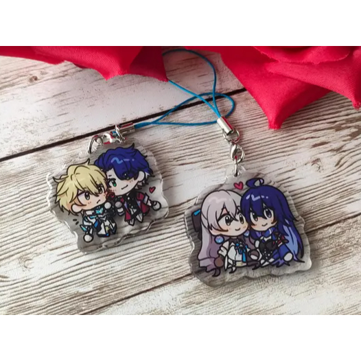 PRE Bronya Sele / Gepard Sampo -Honkai Star Rail- พวงกุญแจอีพ็อกซี่