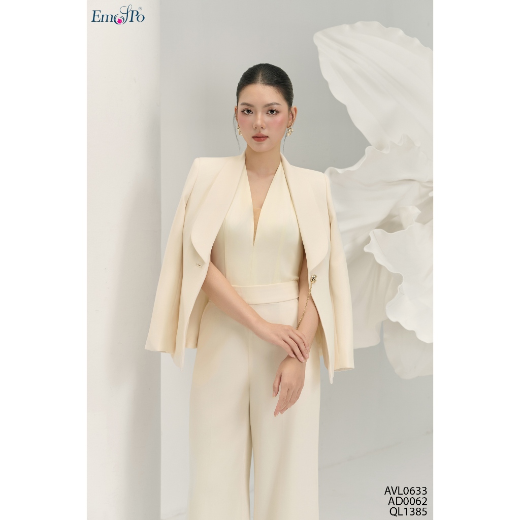 เสื้อกั๊กคอปก ตัดต่อเอว ติดกระดุม AVL0633 เดิน AD0062 & QL1385