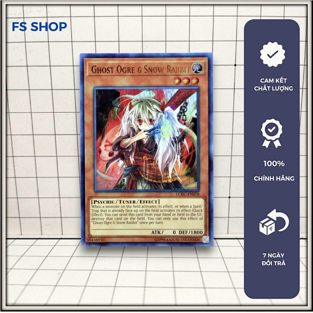 [FS shop] การ์ด yugioh ของแท้ Ghost Ogre & Snow Rabbit