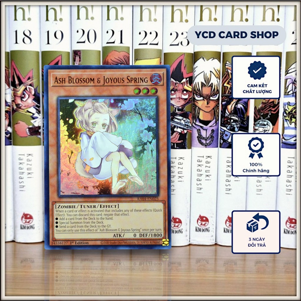 [YCDcardgame] การ์ด yugioh ของแท้ Ash Blossom & Joyous Spring (ศิลปะสลับ)