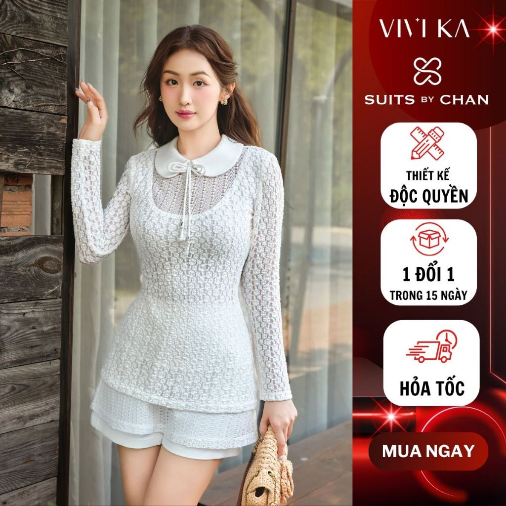 VIVI KA Womens Arwen Top, Arwen Skort กางเกงกระโปรงผู้หญิง