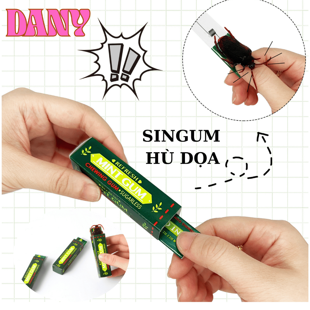 DONY TOY ROLL CANDY SINGUM พร้อม COCKROCHES, FUN SURPRISE TOY DC