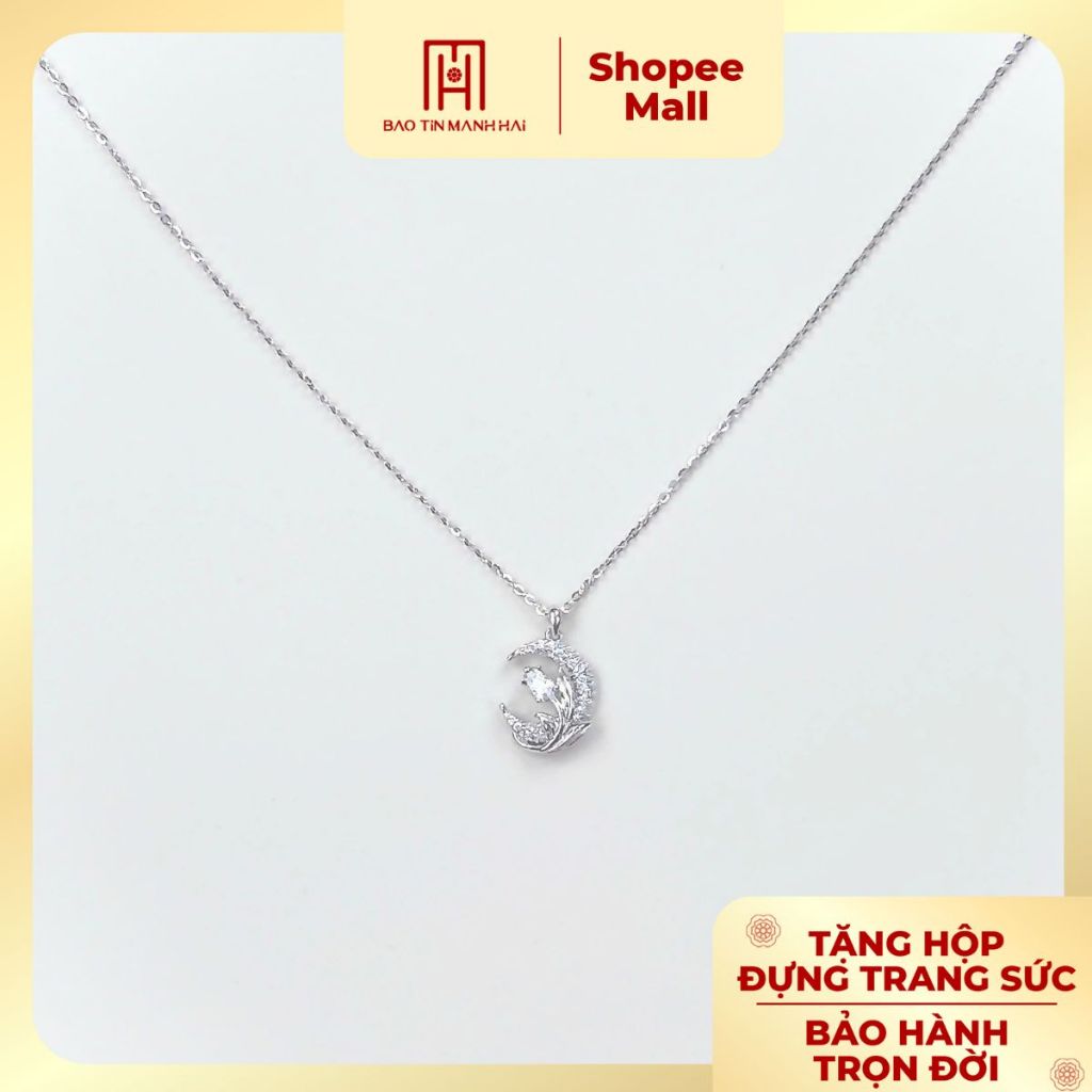 Bao Tin Manh Hai สร้อยคอเงิน 925 ลายหน้ากุหลาบขาว BCD2B92CZH-508019