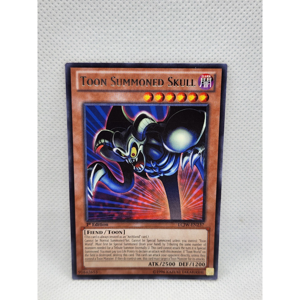2013 รหัสหายาก LCJW rare Yugioh Toon Alanged Skull card - ห่อพลาสติก mons ฟรี