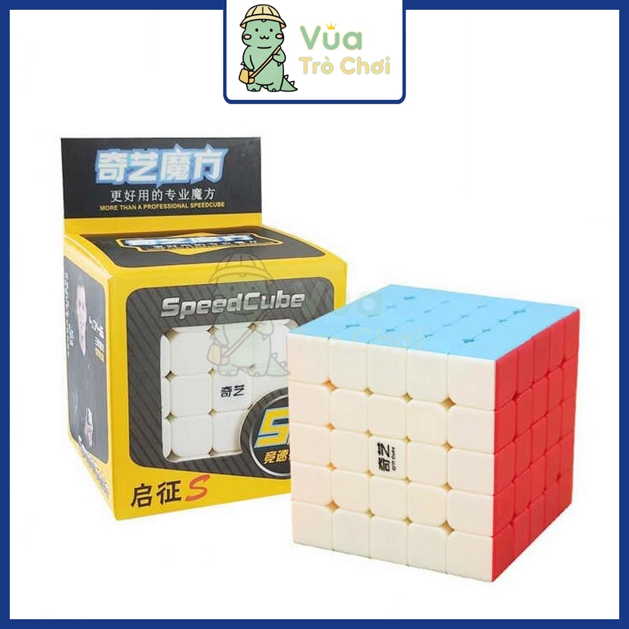 Rubik 5x5 QiYi QiZheng S 5x5 Rubiks Cube 5 ชั้นสติกเกอร์เด็กปัญญาของเล่น 5x5x5