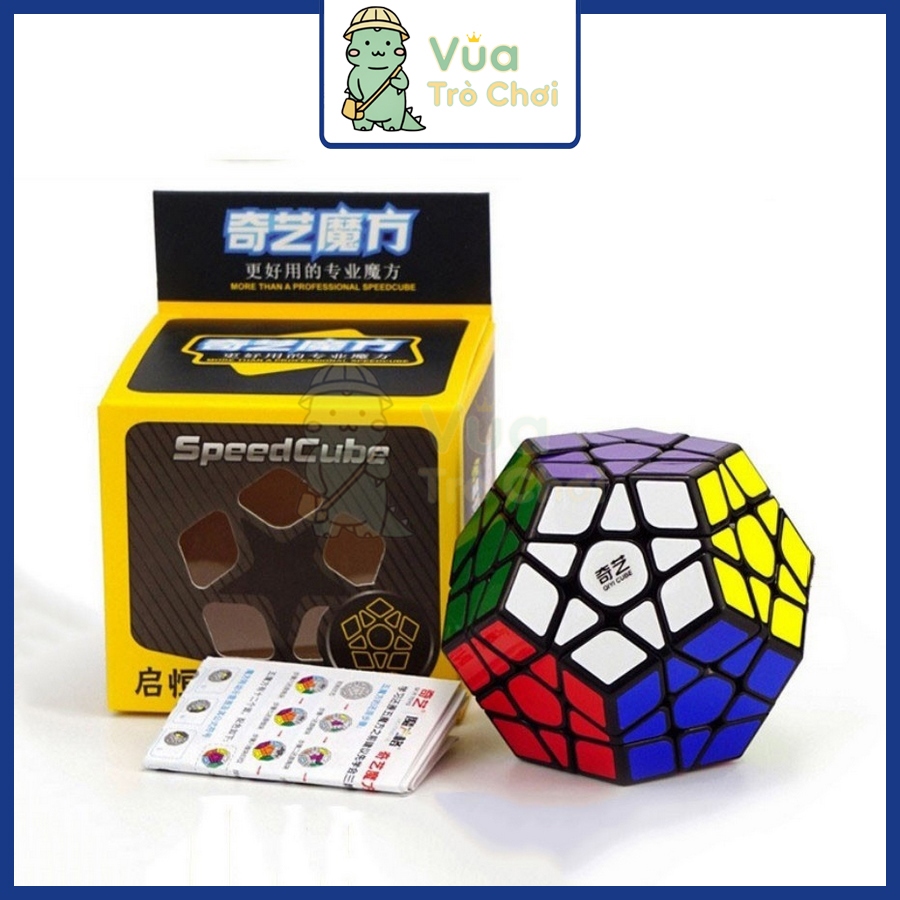 Rubik Megaminx QiYi QiHeng Megaminx Rubic 12 ด้านตัวแปรของเล่นปัญญาสําหรับเด็ก