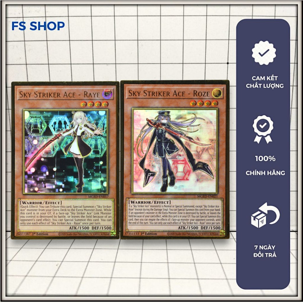 [FS Shop] การ์ด Yugioh ของแท้ Set 2 Sky Striker - Premium Gold Rare