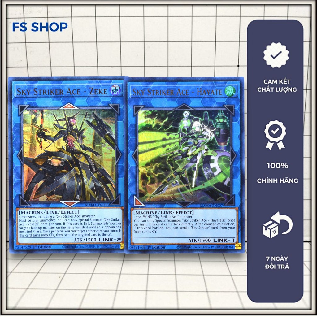 [FS Shop] การ์ด Yugioh ของแท้ Set 2 Sky Striker Link - Ultra Rare