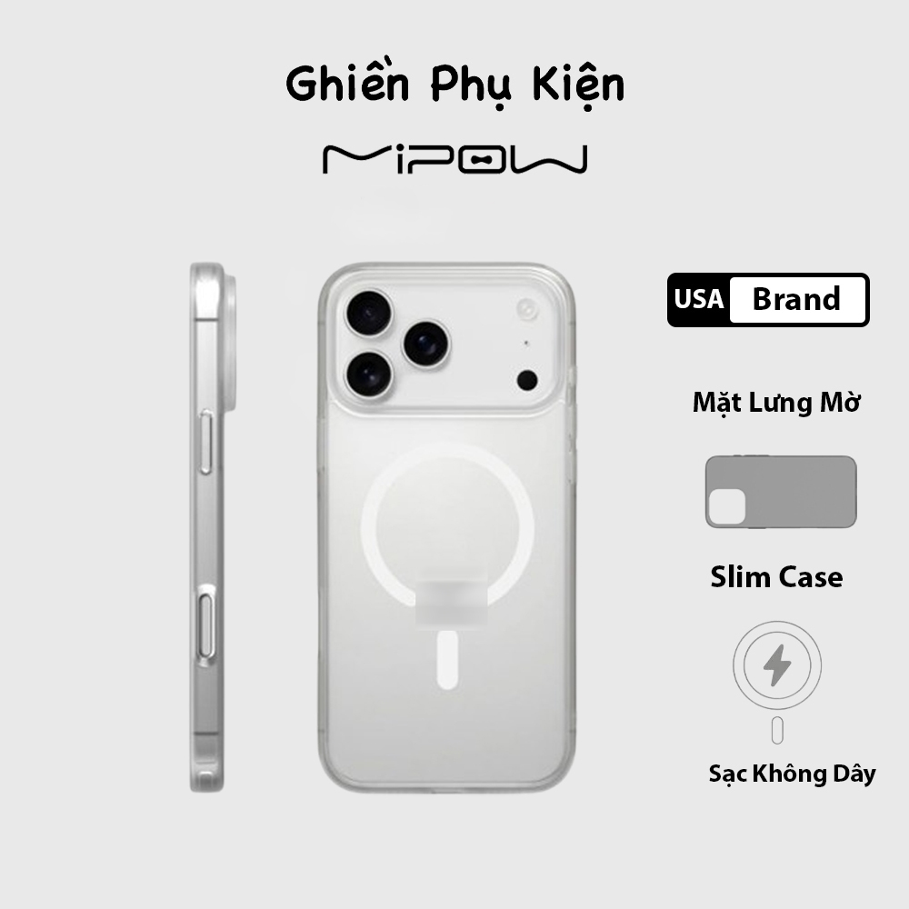 Mipow USA Premium Slim Case Magnetic สําหรับ iPhone 17 Series