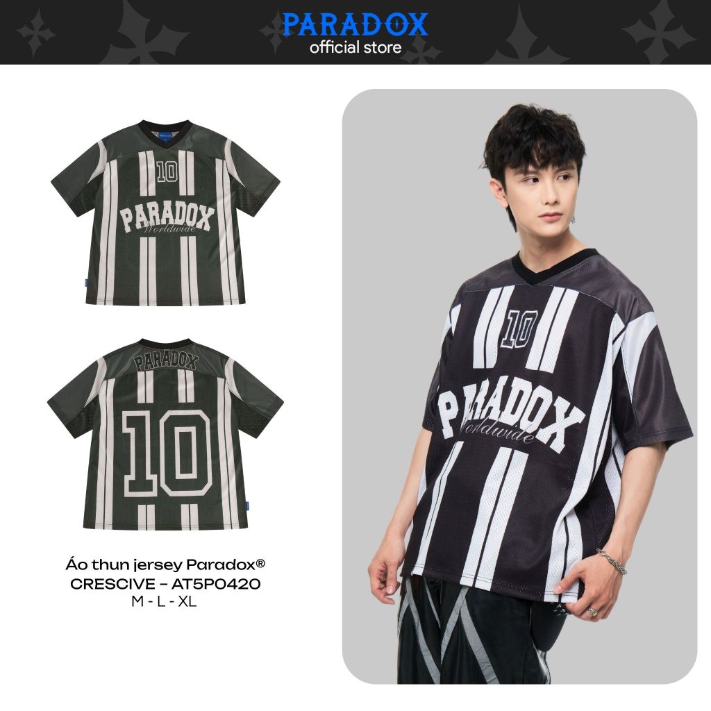 เสื้อยืดเจอร์ซีย์ตาข่าย CRESCIVE AT5P0420