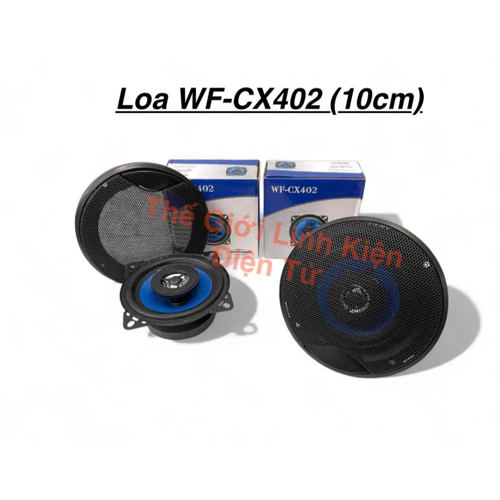 1 PAIR OF 10CM ลําโพงติดรถยนต์ ( WF - CX402 )