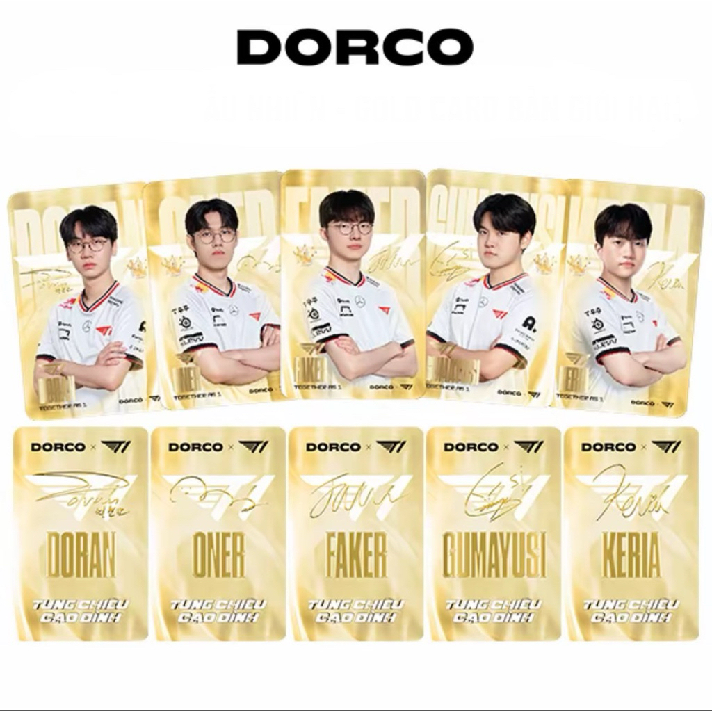 SKT T1 Gold Player Corner Card Limited Edition