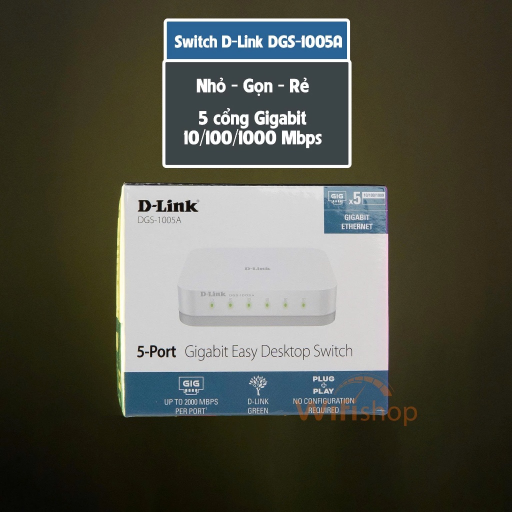 [ ภาพถ่ายจริง ] Switch D-Link 5-Port DGS-1005A