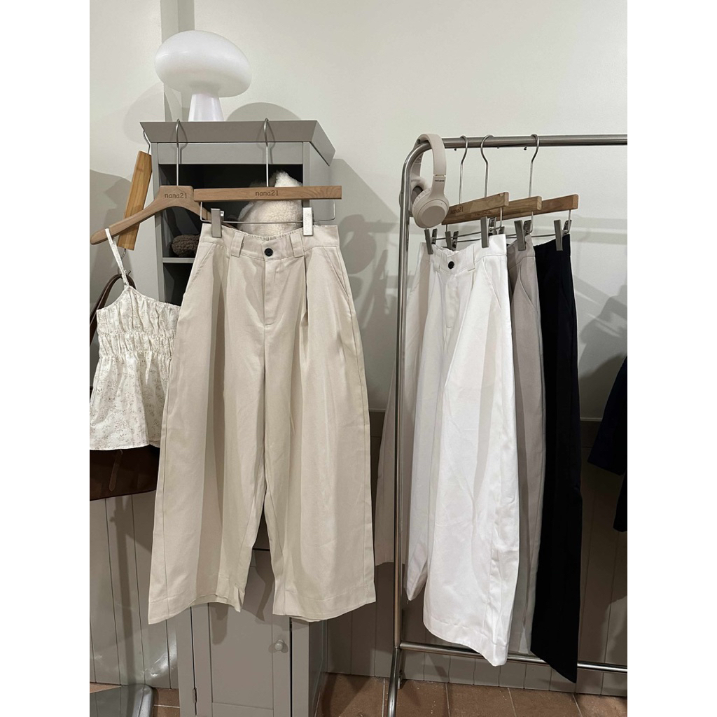 กางเกงสีกากีหลวม Q6990 Nana21 Nanastore21 Womens Woman