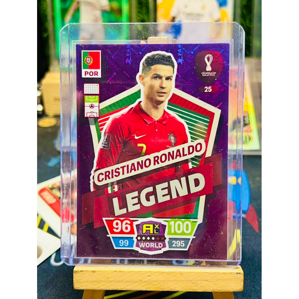 Cristiano Ronaldo Portugal Legend Panini Road to WC 2022 การ์ดฟุตบอล