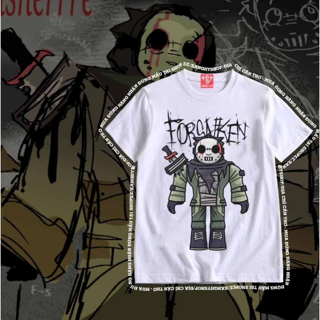 เสื้อยืด Jason forsaken roblox สําหรับเด็กชายและเด็กหญิงทุกขนาด F824