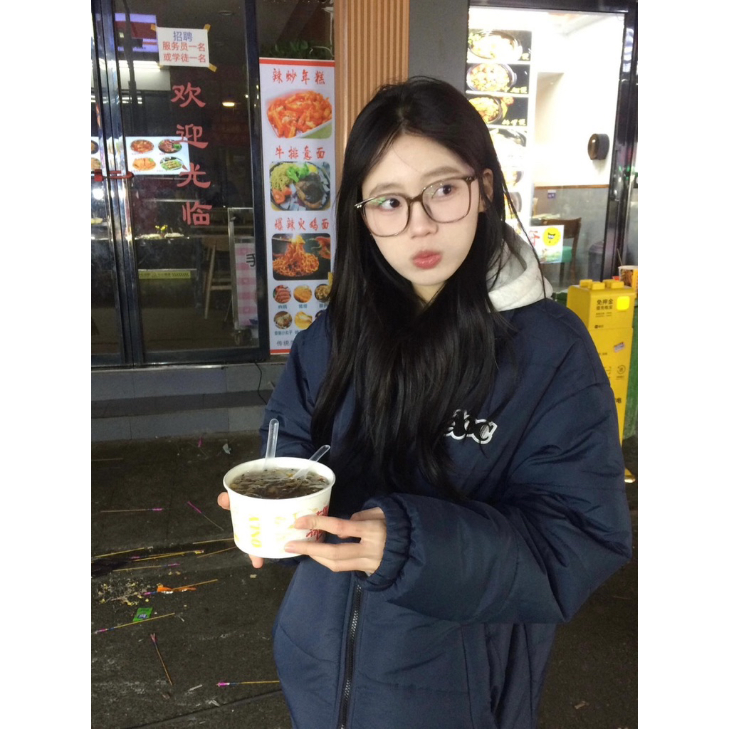 Oni.Shop_Adc Down Jacket หมวกสีเทาสีเขียวชาร์โคล