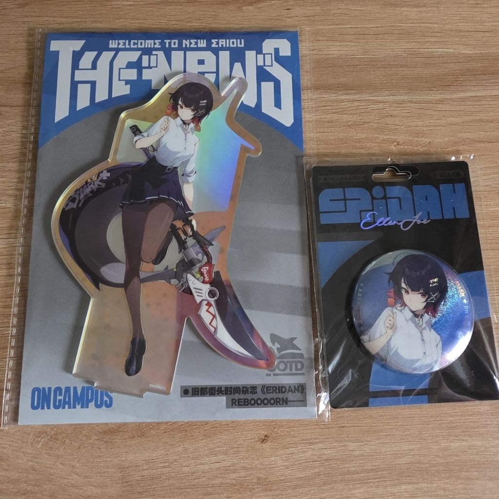 (ของแท้) Ellen Joe ZZZ Skin เด็กนักเรียน - Zenless Zone Zero Badge Standee