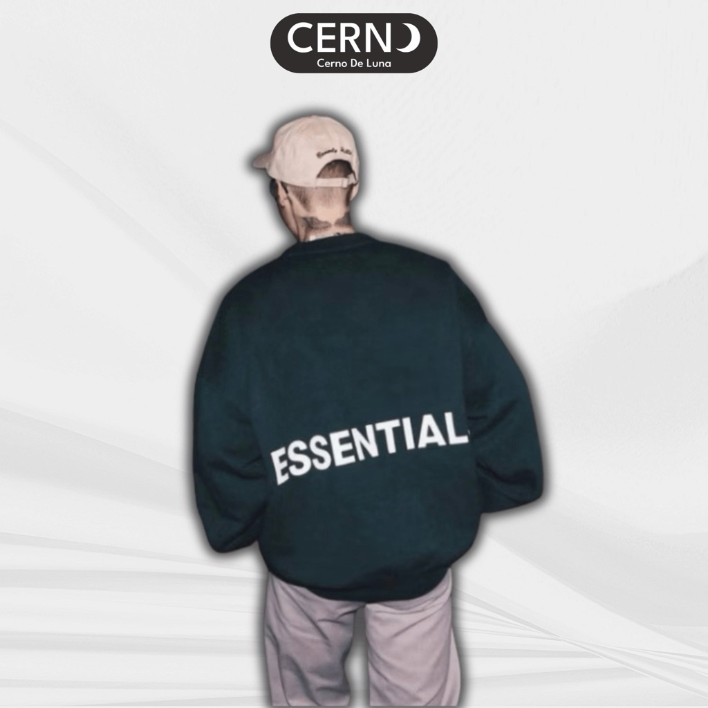 CERNO Essentials Sweater เสื้อสเวตเตอร์ผ้าฝ้าย unisex สําหรับผู้ชายและผู้หญิงจากโอเวอร์ไซส์