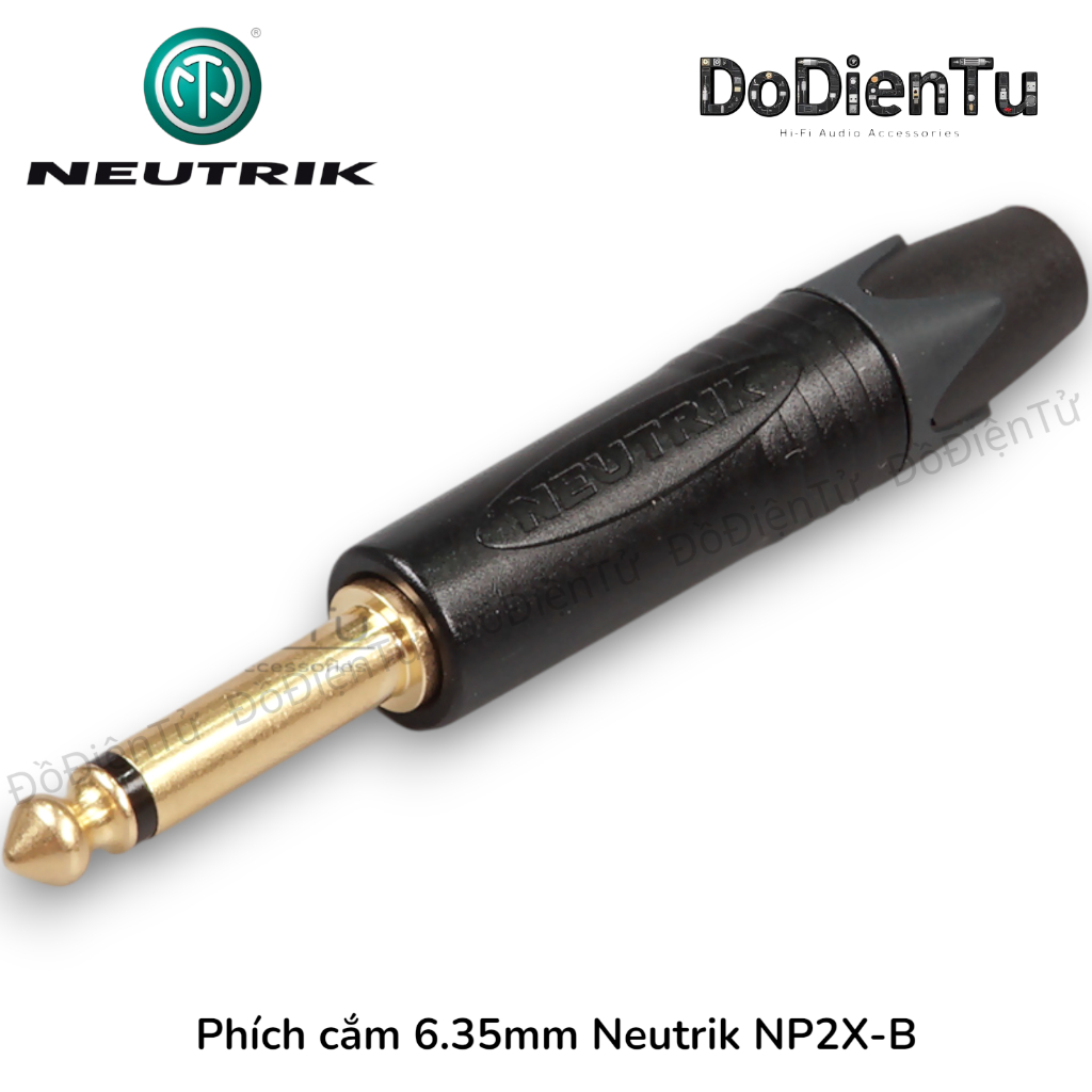 [1 ชิ้น] แจ็ค Neutrik NP2X-B 6.35 มม.