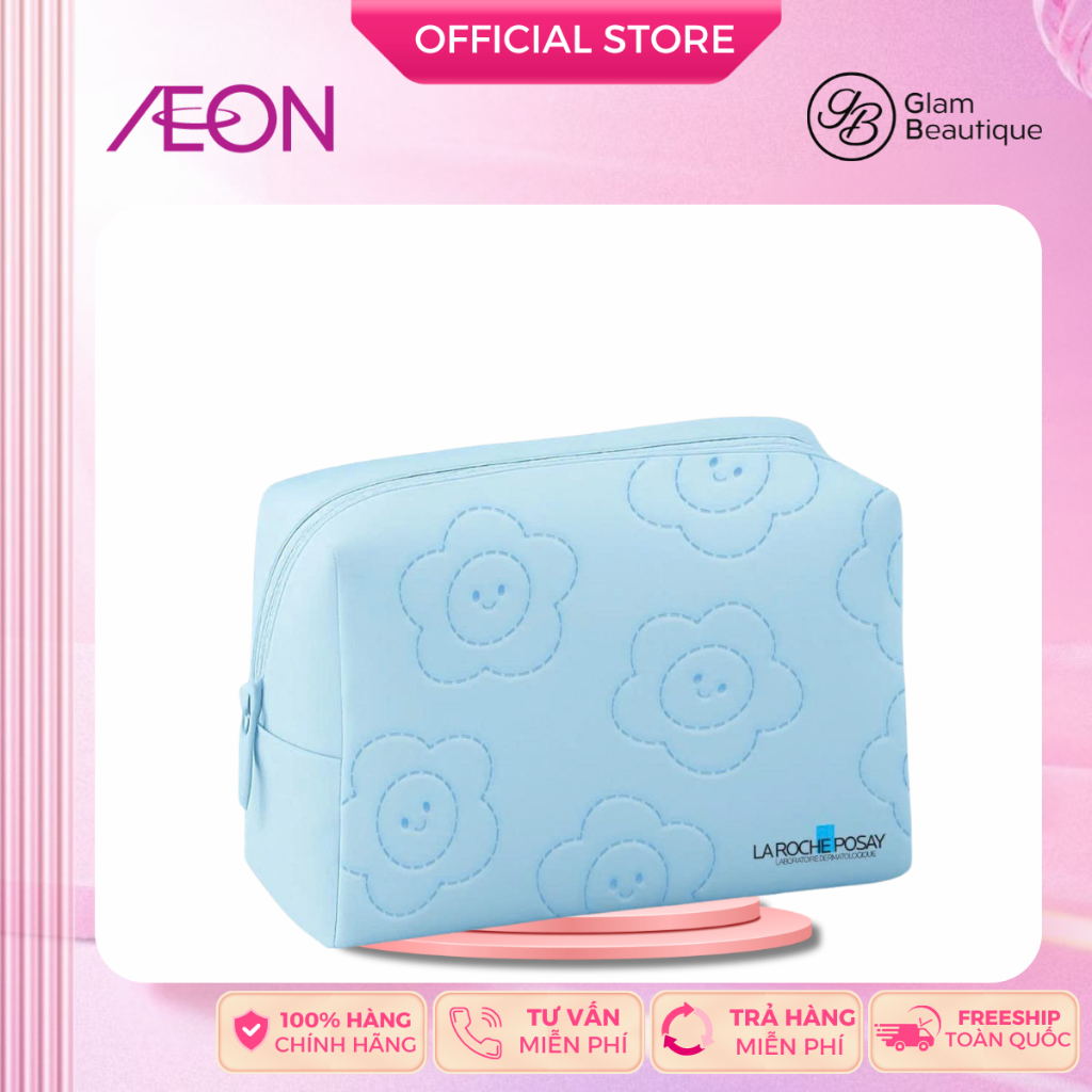 La Roche-Posay CICAPLAST 2025 Glam Beautique กระเป๋าปักลายดอกไม้