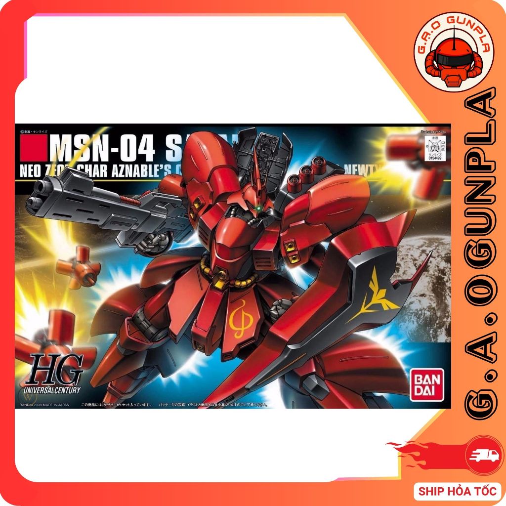 ของแท้ Bandai Gundam Assembly Model HG 1/144 Sazabi