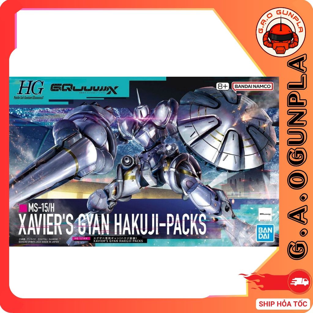 ของแท้ bandai Gundam ประกอบรุ่น HG 1/144 XAVIERS GYAN HAKUJI-PACKS