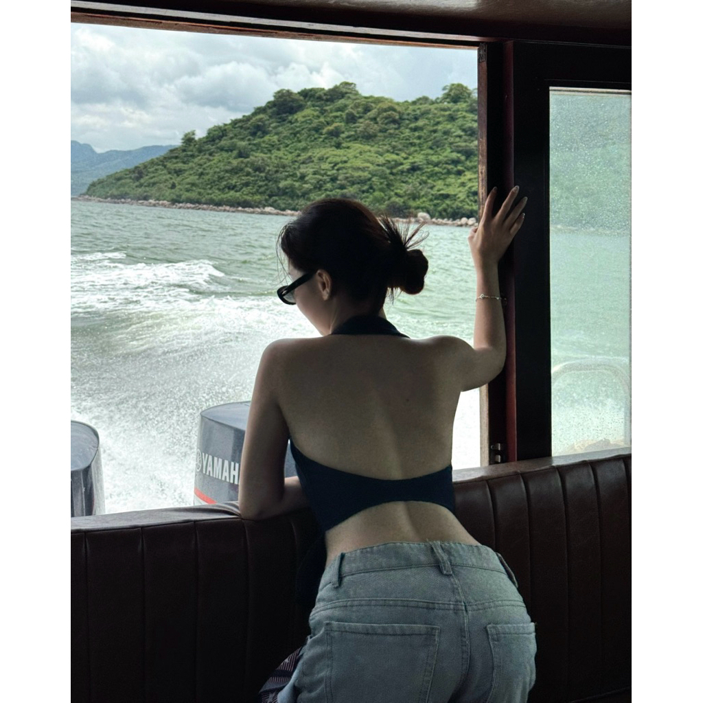 ÉMILIE - Lizzy Top - เสื้อสายเดี่ยวยีนส์เว้าหลัง - รูปที่ 6