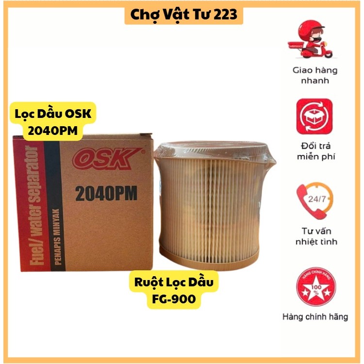 OSK-2040 PM เครื่องแยกน้ํากรองน้ํามัน-กรอง FG-900