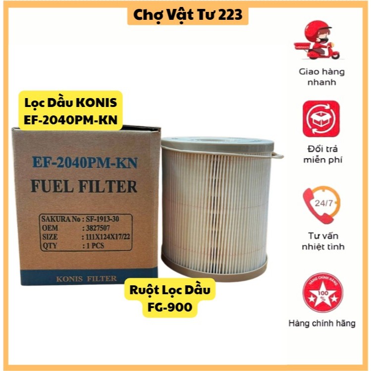 KONIS EF-2040PM-KN เครื่องแยกน้ํากรองน้ํามัน FG-900