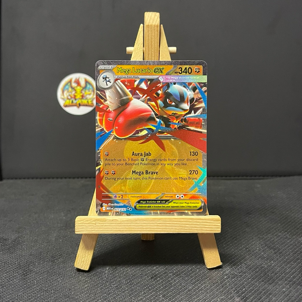 [ AllPoke ] Pokemon TCG Mega Lucario ex Card - 077/132 -M-NM