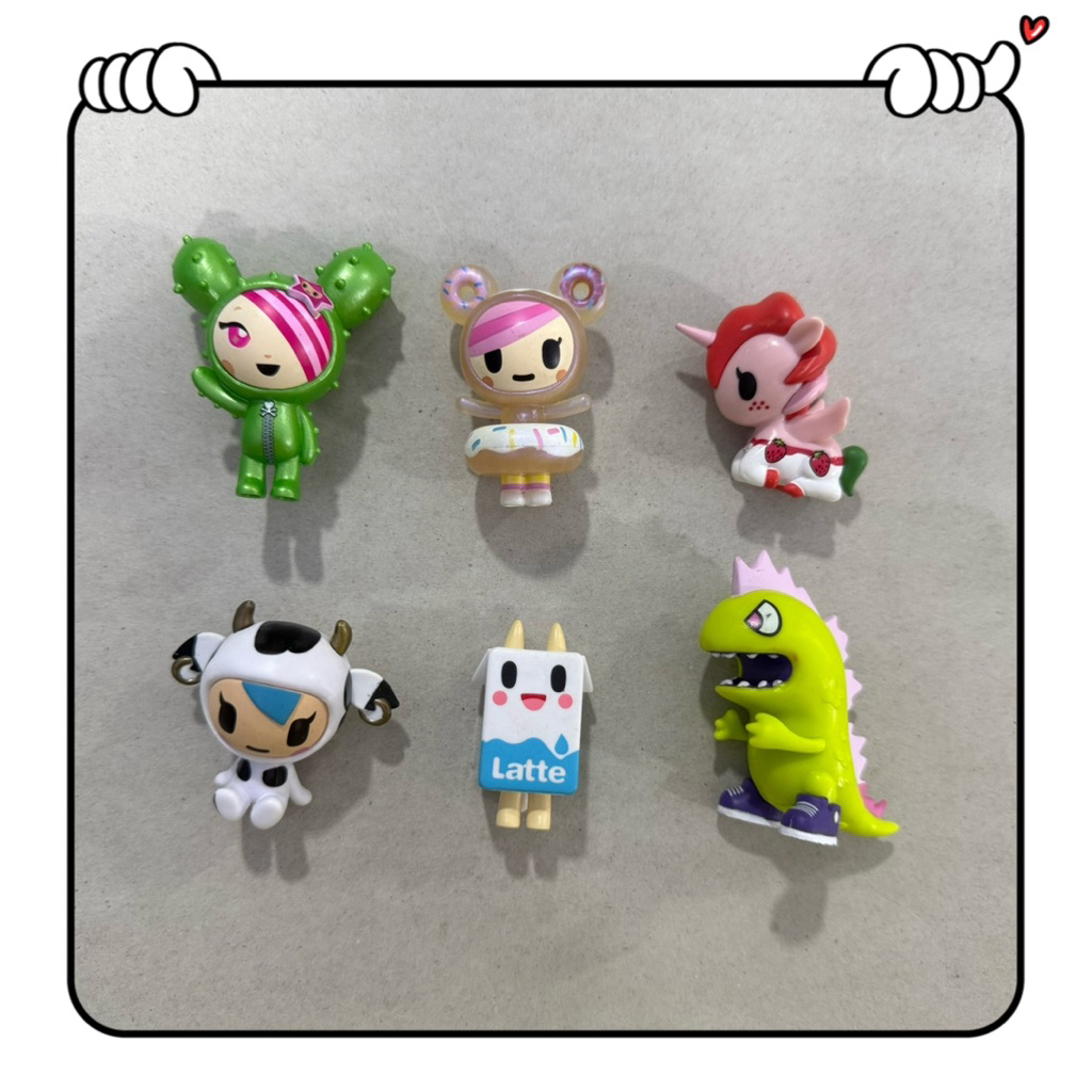 2nd item - Tokidoki Figure ดีไซน์น่ารักมากมาย สูง 4~6cm - Nobox