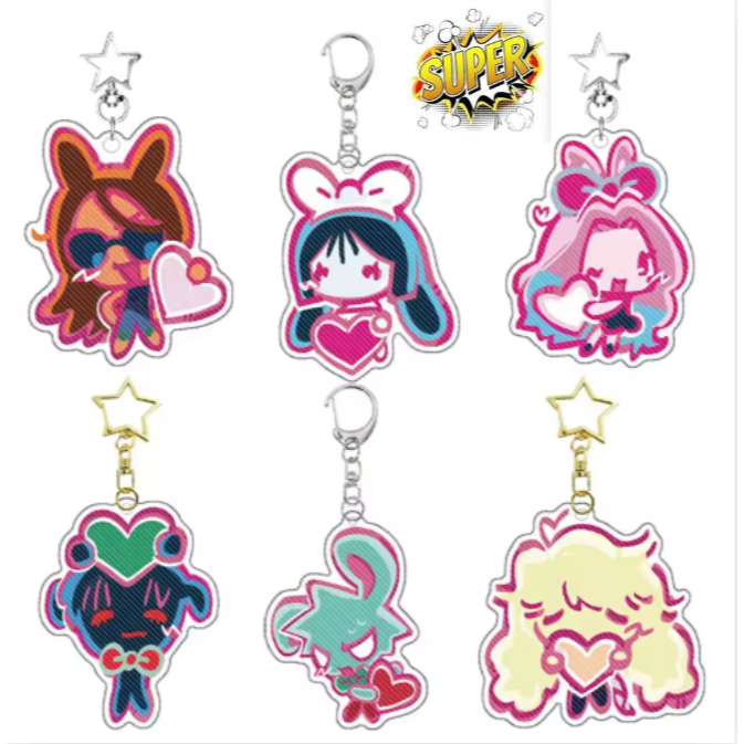 Alien Stage อะนิเมะ Suae Till Ivan Hyuna Mizi Luka พวงกุญแจอะคริลิคน่ารักพวงกุญแจจี้พวงกุญแจตกแต่ง