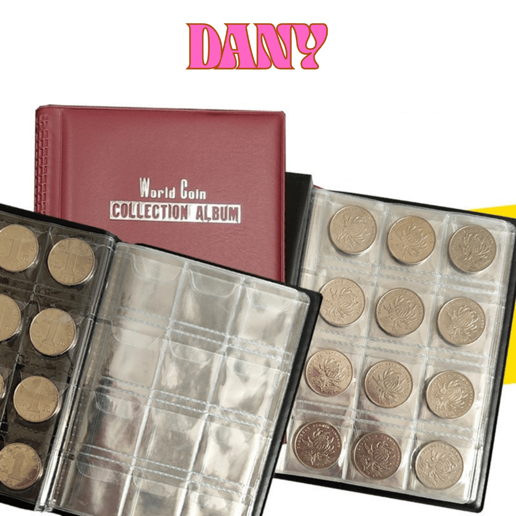 DANY SAVING BOOK สําหรับแหวนทอง, อัลบั้ม COIN ส่วนประกอบ 120 ชิ้น, หนังสือเครื่องประดับ