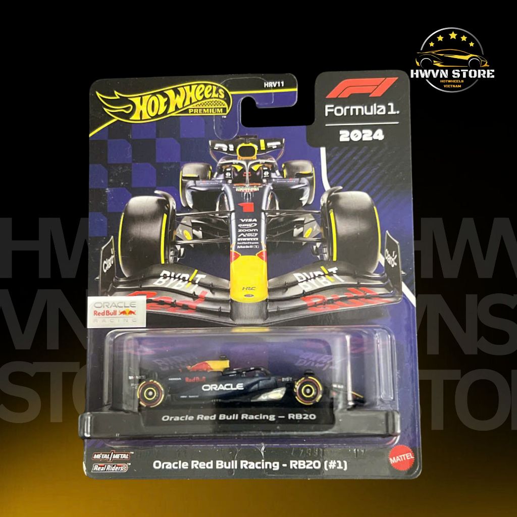 Hotwheels Premium F1 Oracle Red Bull Racing Model Car - RB20 (1)