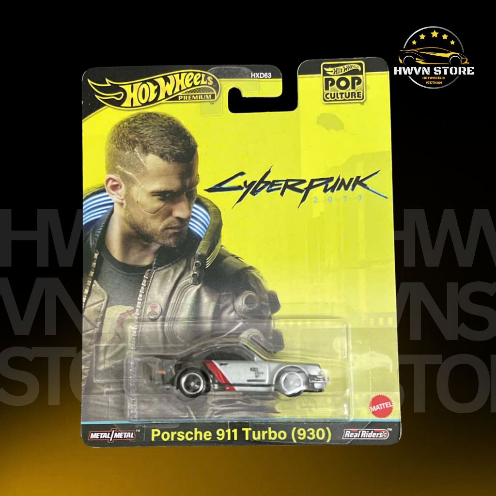 Hotwheels Premium Porsche 911 Turbo (930) สีเทา/ดํา