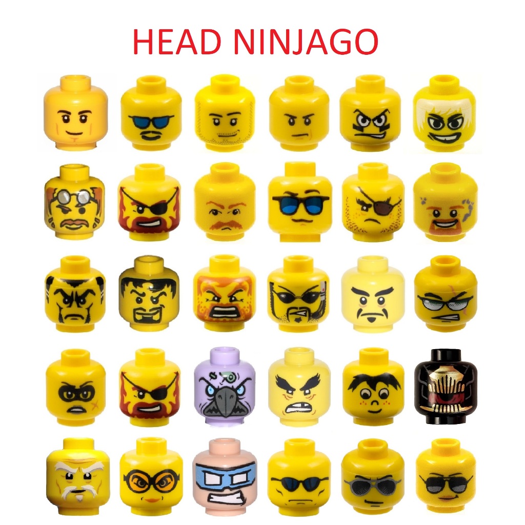 REAL PRODUCTS รายละเอียดสําหรับ minifigures หัว Ninjago