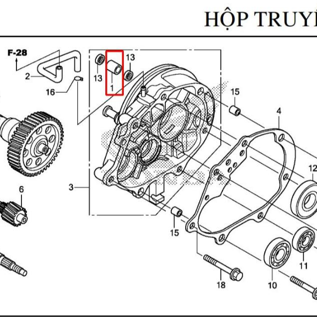 AB / CLICK / LEAD 110 / LEAD 125 เบรค CAM SEAL - ZIN GOODS -11204KGF900 -91201434003