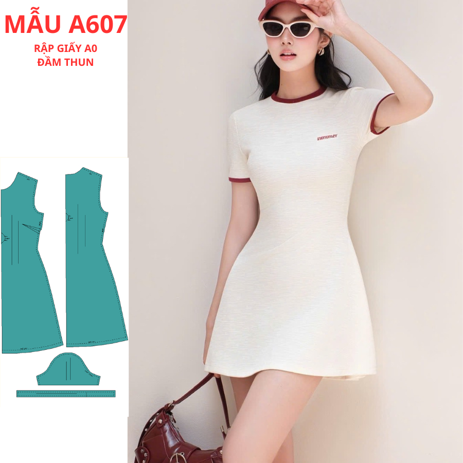 แผ่นกระดาษ A0 ELECTRIC DRESS SHAPE A-A607
