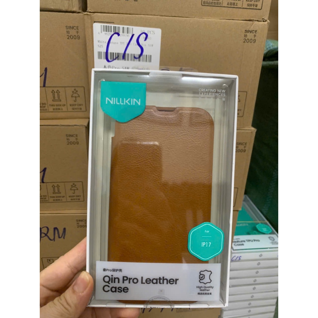 เคสหนังสําหรับ iPhone 17/17 Pro/17 PRM/ 17e, Nillkin QIN ของแท้
