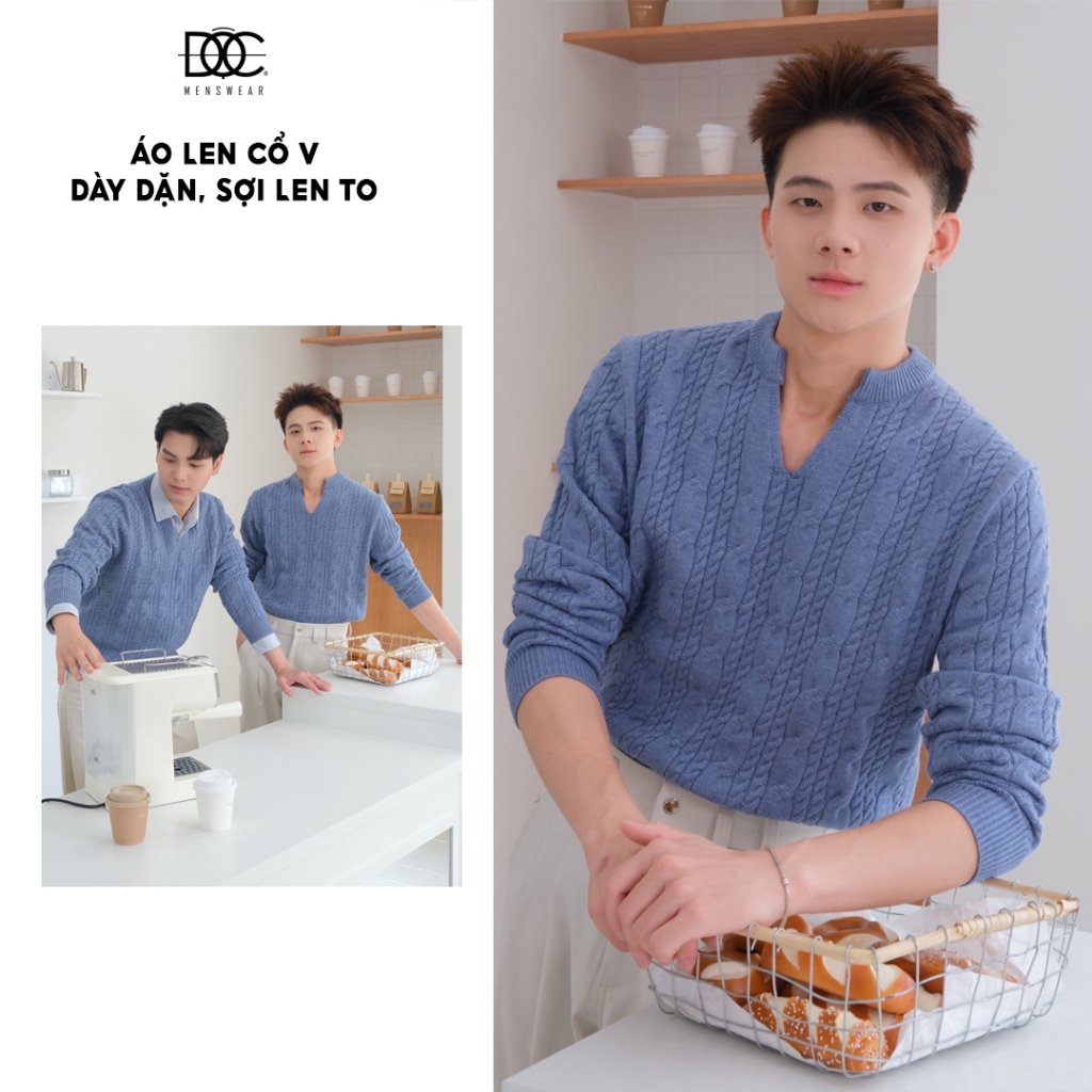 MENSWEAR UNIQUE V-NECK MENS SWEATSHIRT - AL449