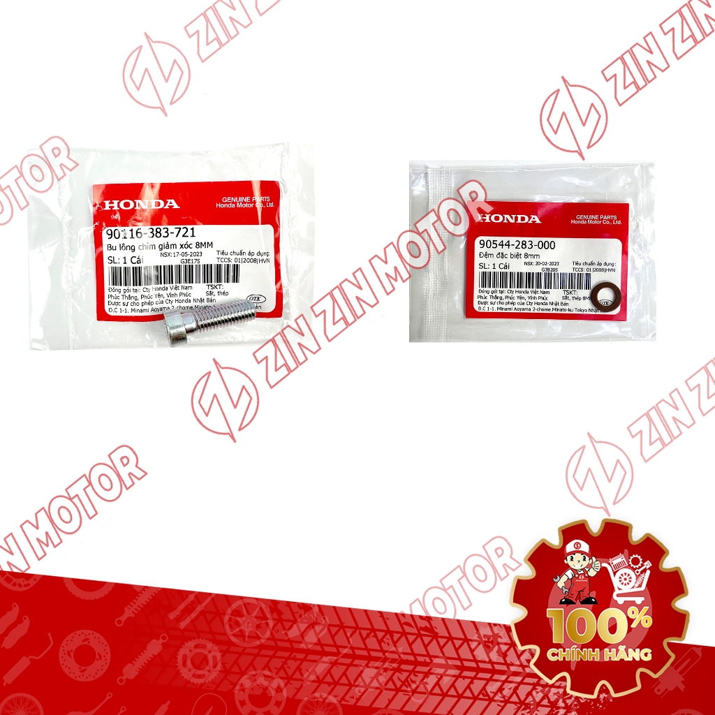 ของแท้ SH 150i / 125i 2017 2018 2019 ตะเกียบหน้าสลักเกลียวและสกรู 90116-383-721, 90544-283-000 - ZZM