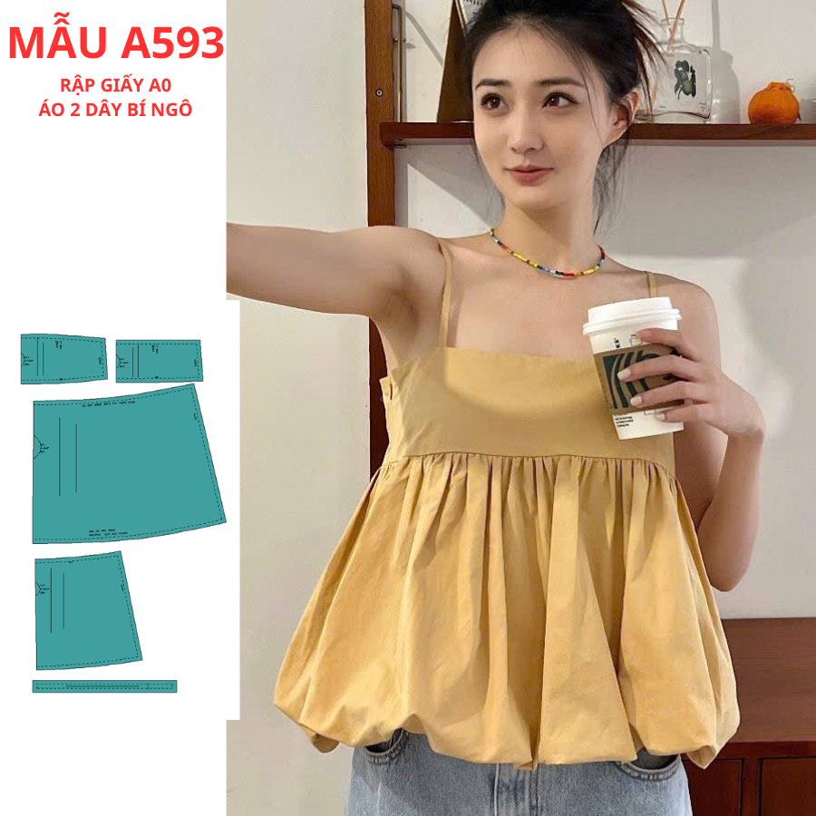 แผ่นกระดาษ A0 PUMPKIN 2-STRING SHIRT-A593